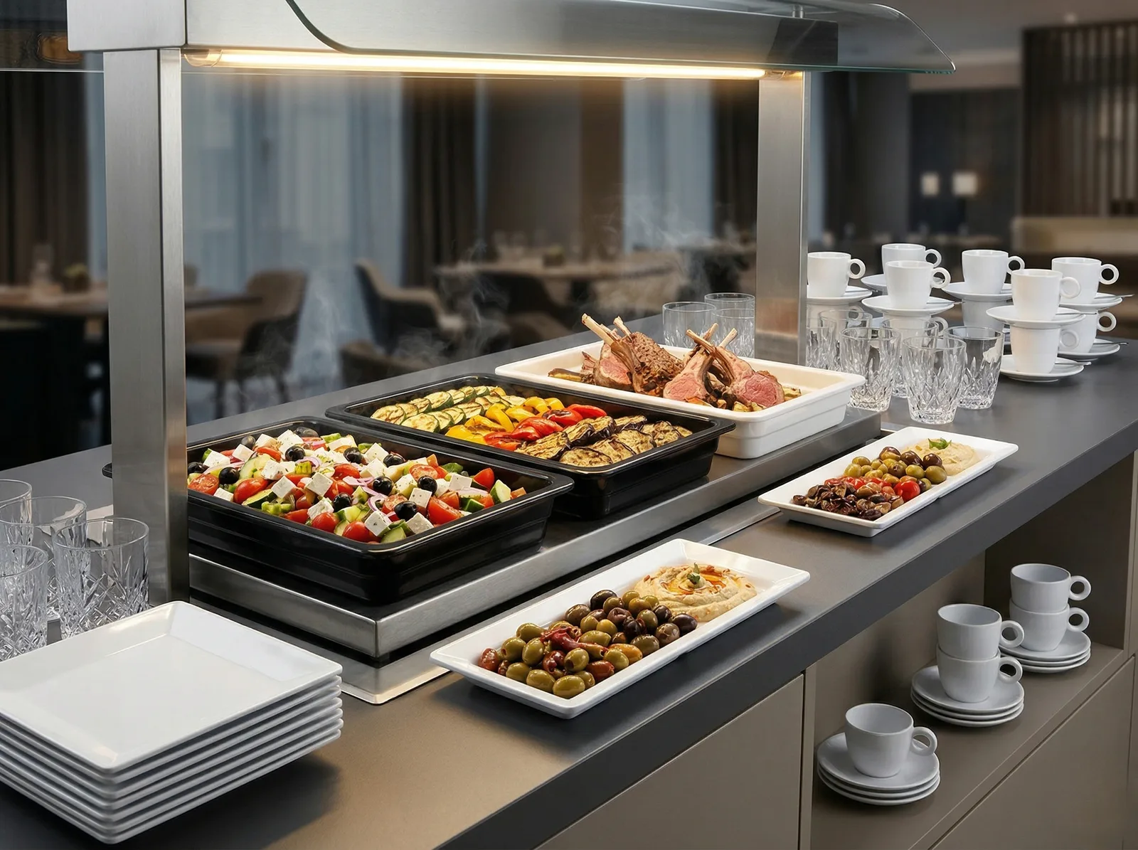Buffet und Großküche