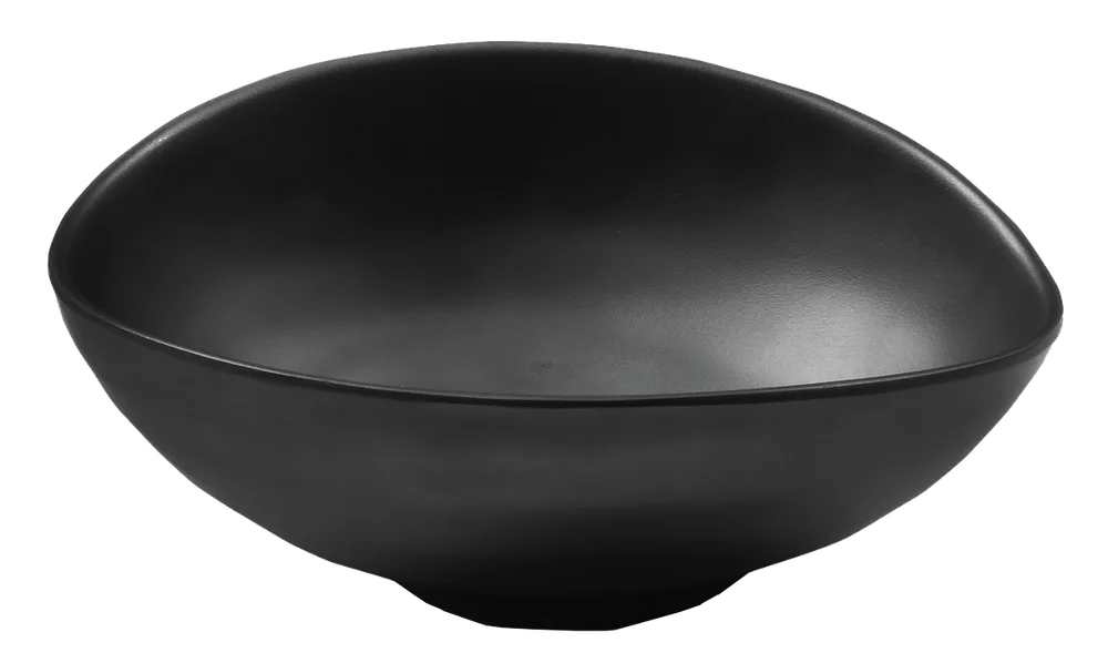 Black bowl 24 x 20 x 8 cm matt schwarz